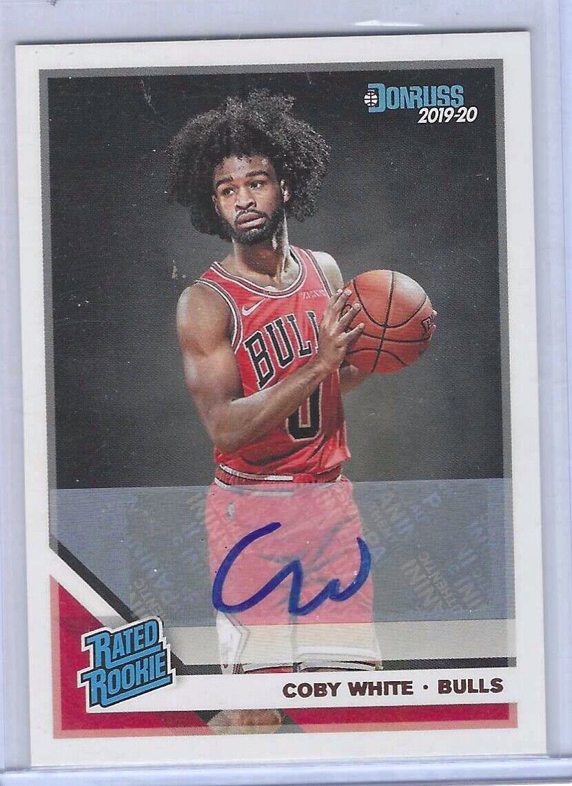 COBY WHITE 2019-20 PANINI DONRUSS RATED ROOKIE AUTO RC #206
