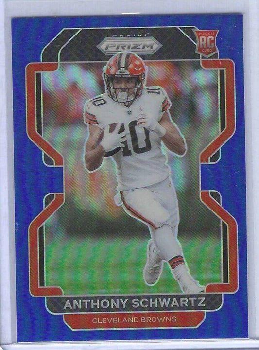 ANTHONY SCHWARTZ 2021 PANINI PRIZM BLUE PRIZM SSP ROOKIE RC /7 OR /8 RARE! #361