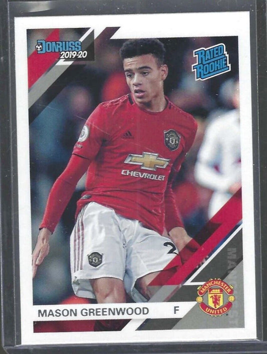 MASON GREENWOOD 2019-20 PANINI CHRONICLES DONRUSS RATED ROOKIE RC #109