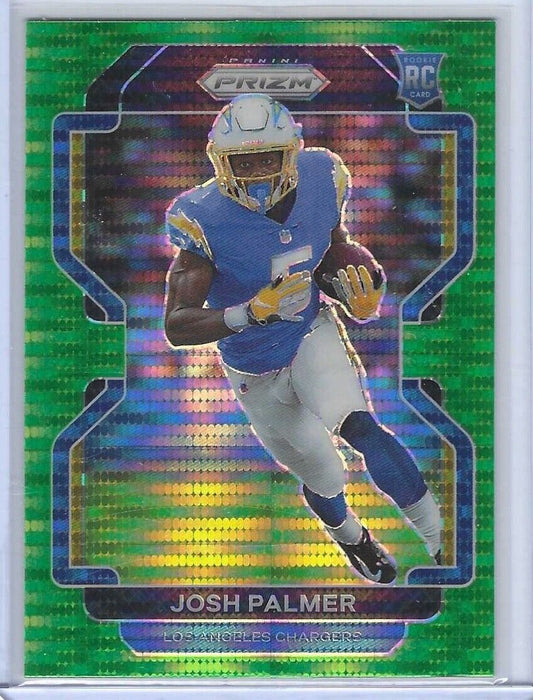 JOSH PALMER 2021 PANINI PRIZM GREEN PULSAR PRIZM ROOKIE RC #359