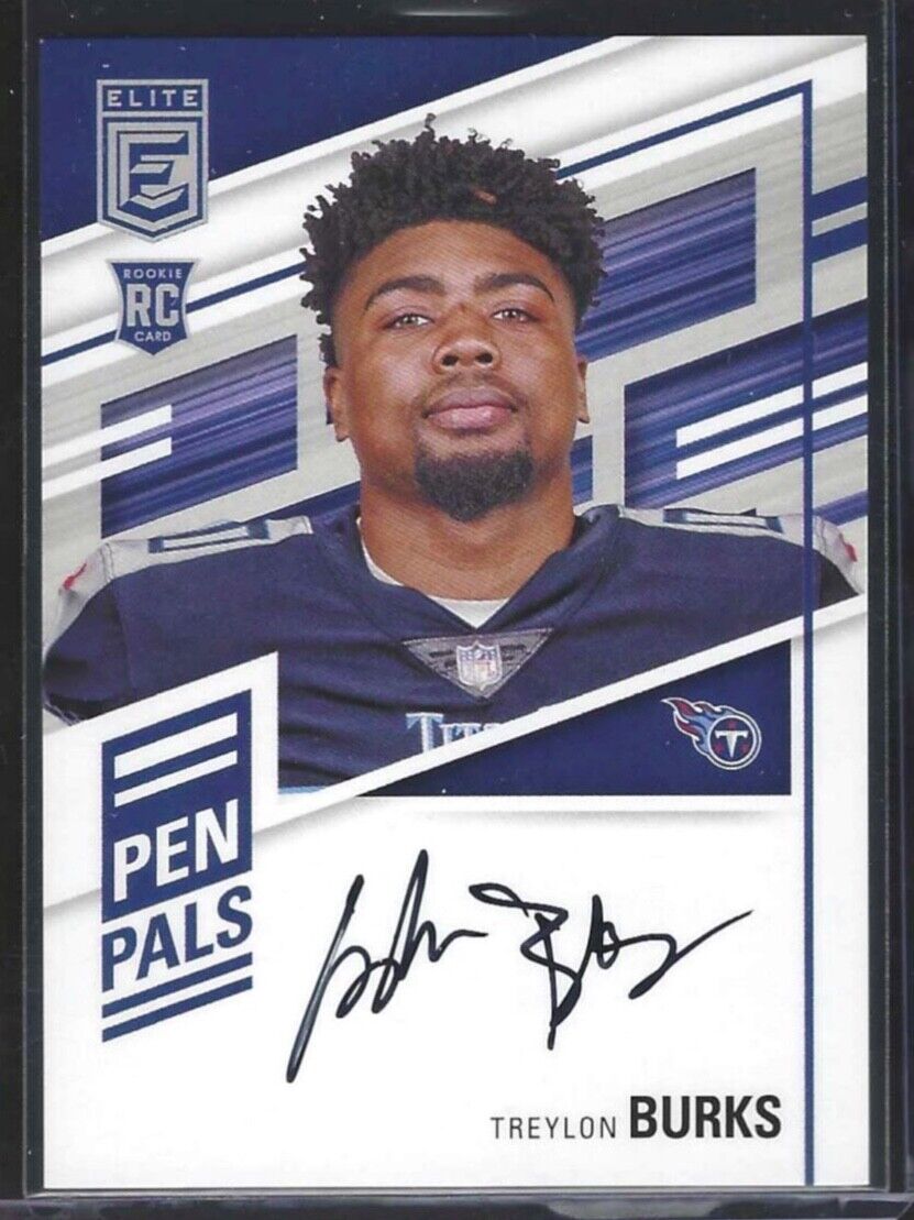 TREYLON BURKS 2022 PANINI DONRUSS ELITE PEN PALS ROOKIE AUTO RC #PP-TB