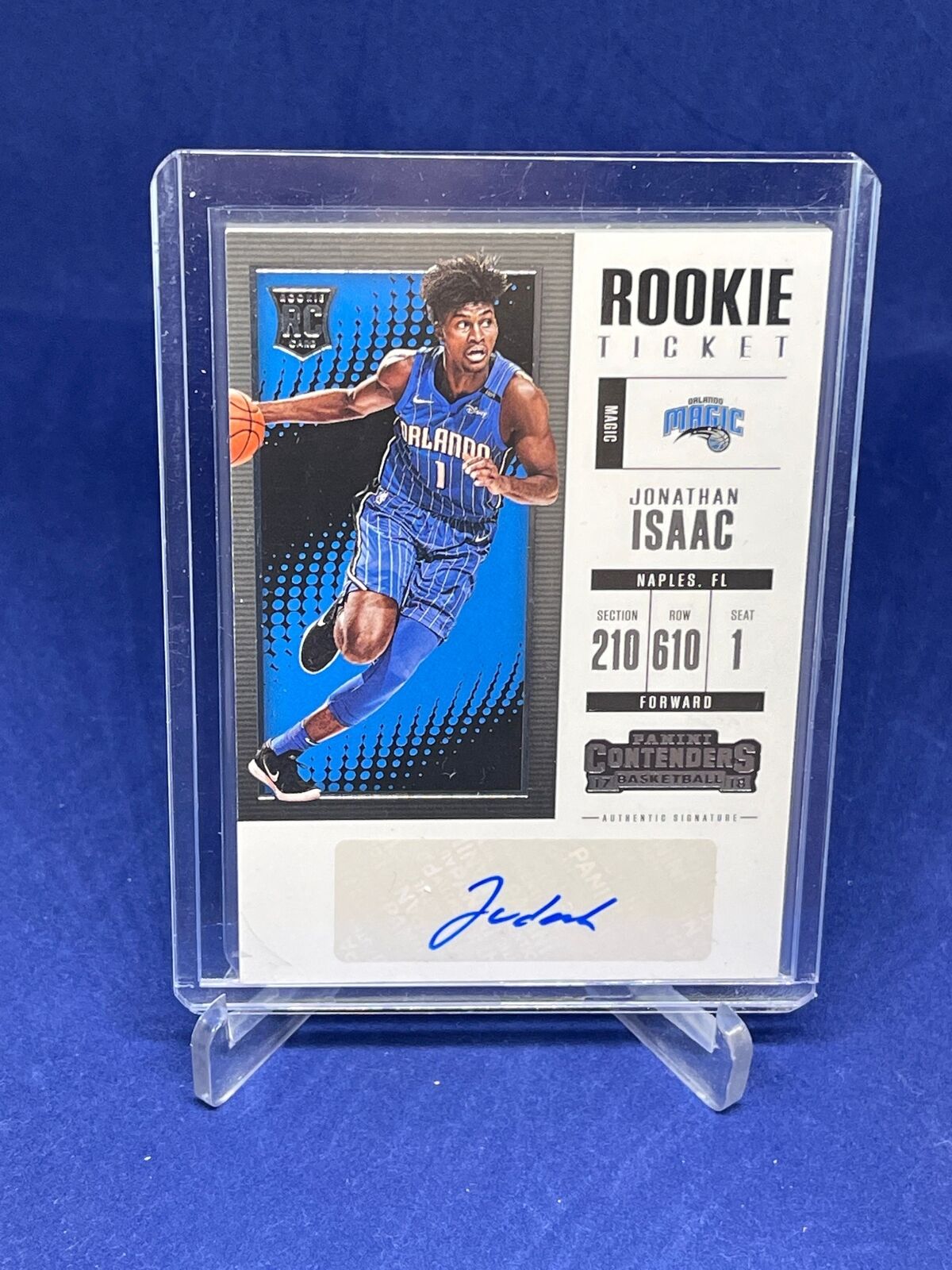JONATHAN ISAAC 2017-18 PANINI CONTENDERS ROOKIE TICKET AUTO RC