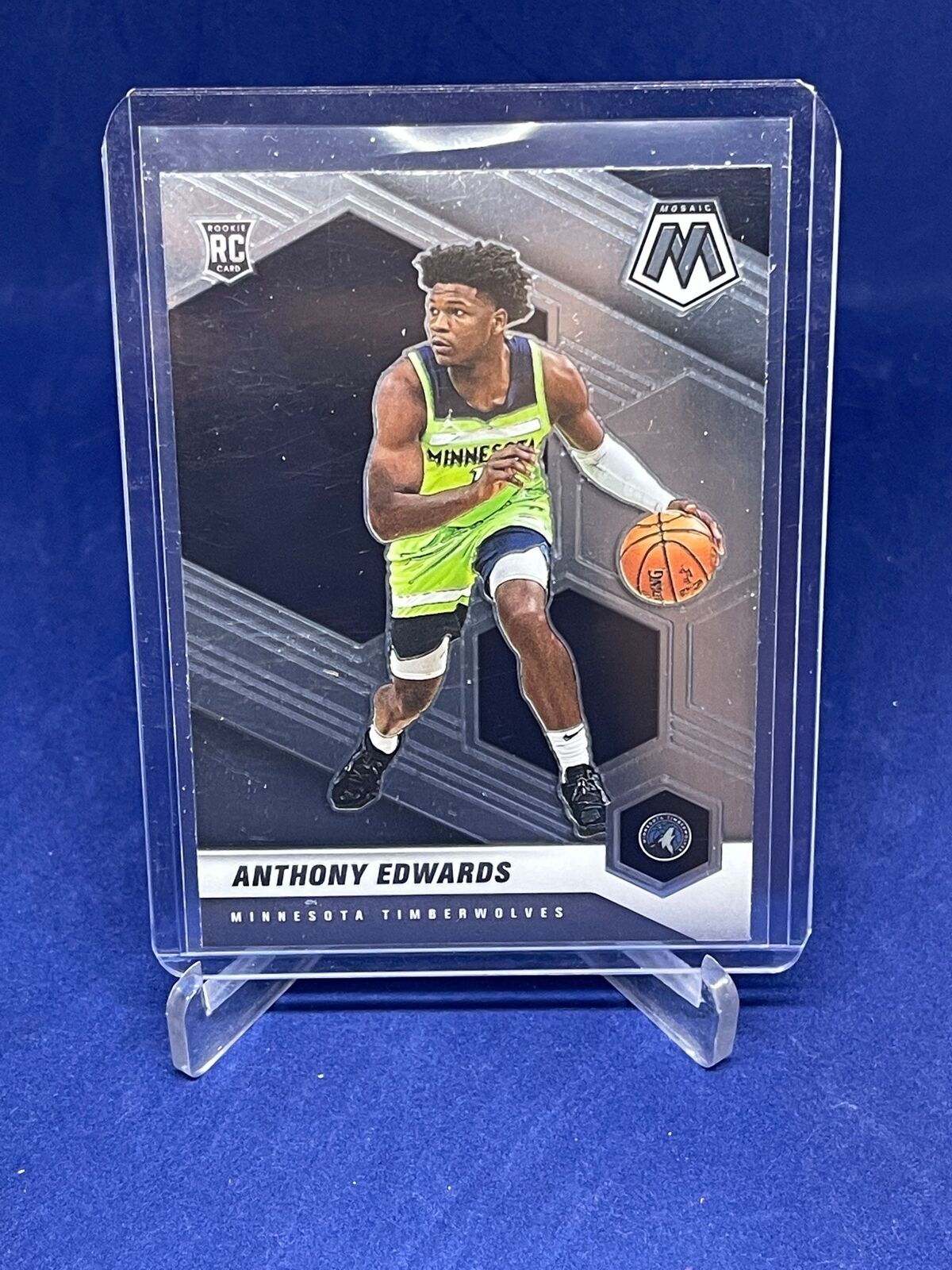 ANTHONY EDWARDS 2020-21 PANINI MOSAIC SP PHOTO VARIATION ROOKIE RC #201