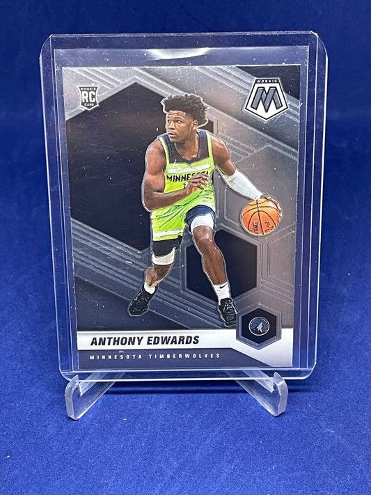 ANTHONY EDWARDS 2020-21 PANINI MOSAIC SP PHOTO VARIATION ROOKIE RC #201