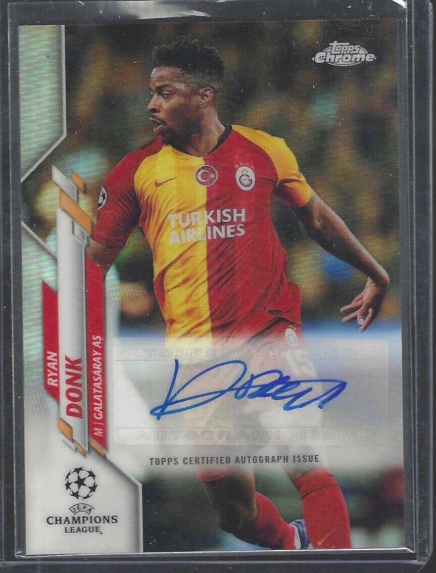 RYAN DONK 2019-20 TOPPS CHROME UEFA SILVER REFRACTOR AUTO #CA-RD