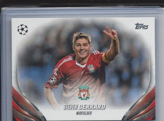 STEVEN GERRARD 2023-24 TOPPS CLUB COMPETITIONS UCL PHOTO VARIATION SP #177