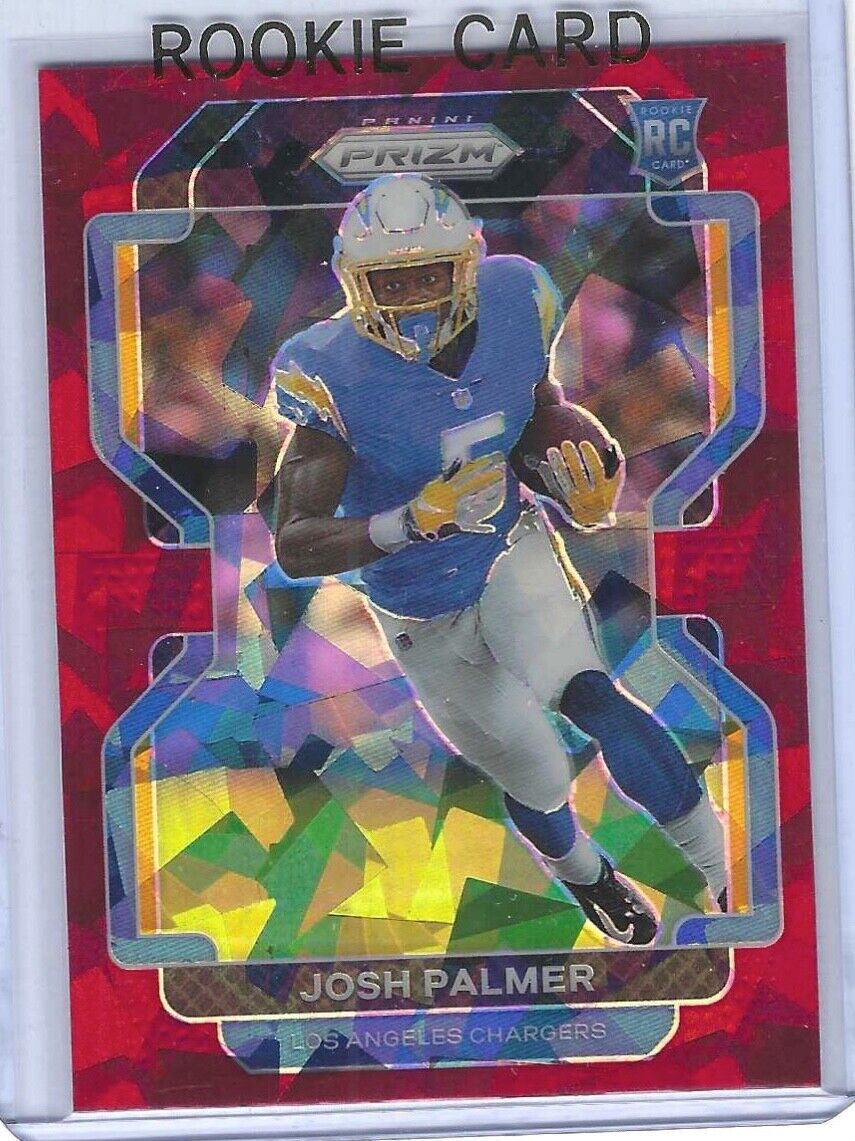 JOSH PALMER 2021 PANINI PRIZM RED CRACKED ICE PRIZM ROOKIE RC #359