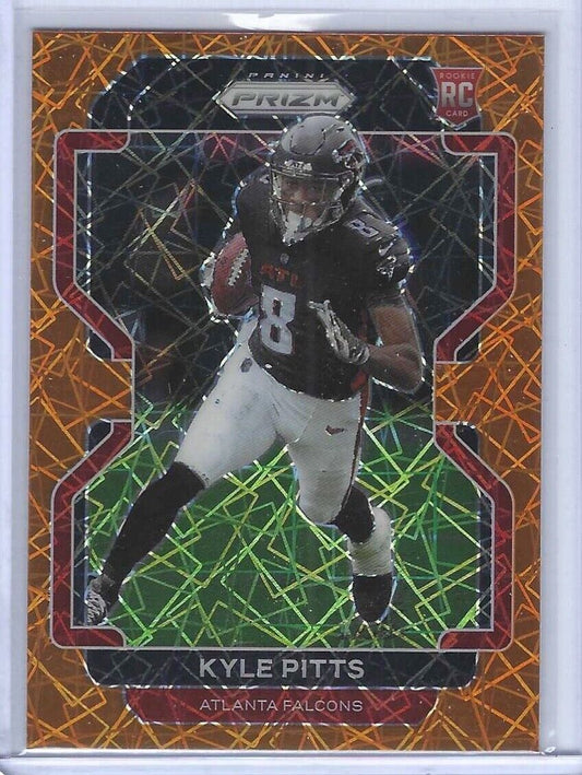 KYLE PITTS 2021 PANINI PRIZM ORANGE LAZER PRIZM ROOKIE RC #341