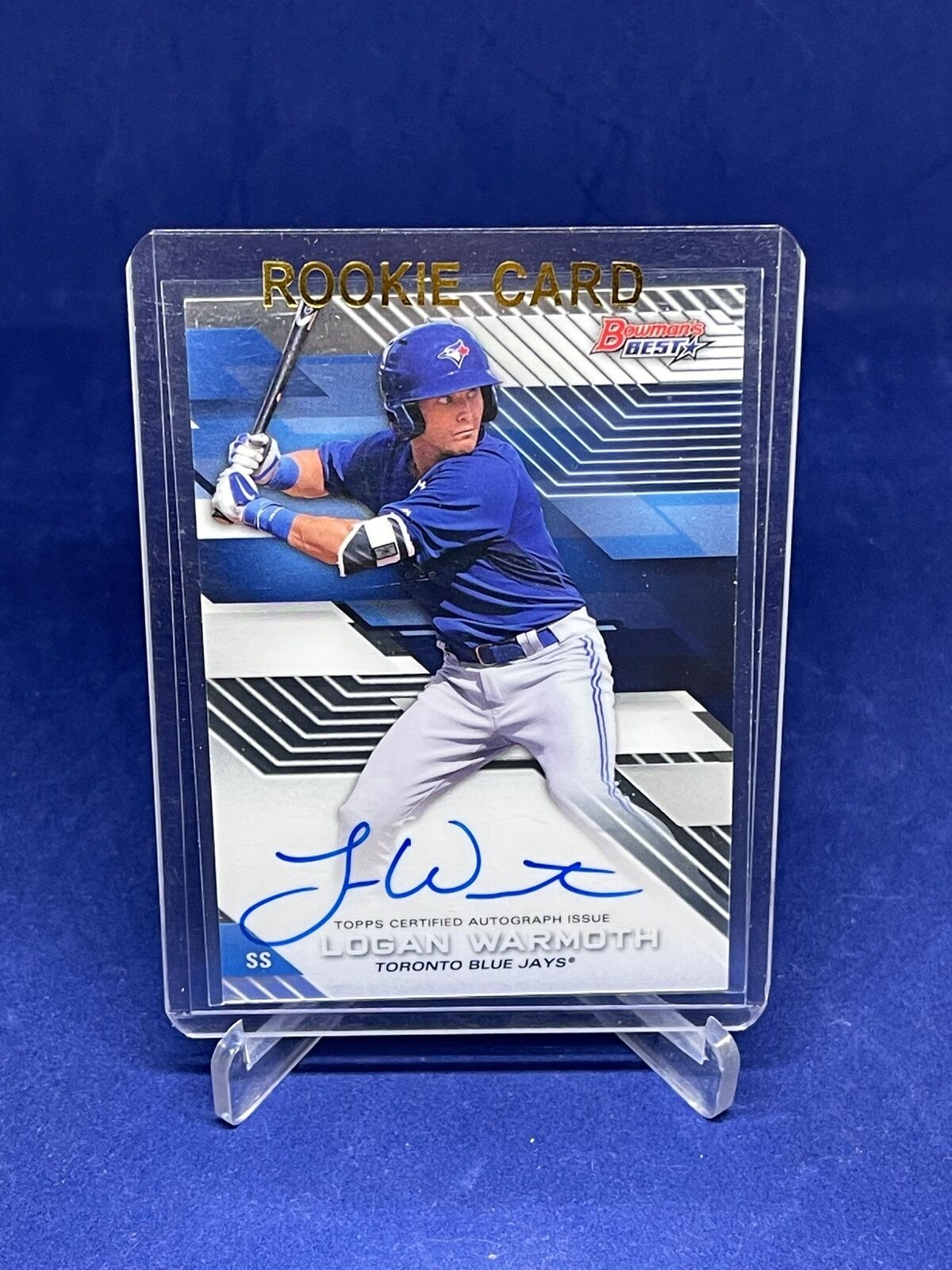 LOGAN WARMOTH 2017 BOWMANS BEST ON CARD AUTO PROSPECT