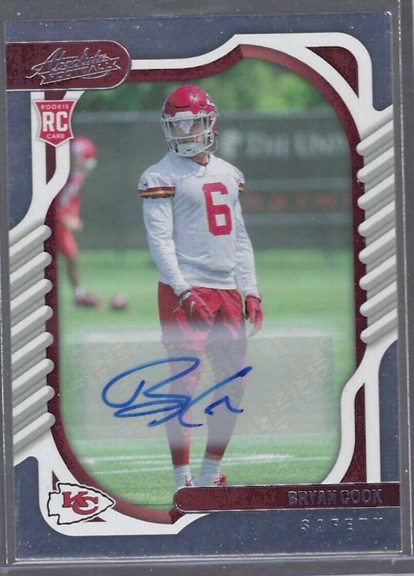 BRYAN COOK 2022 PANINI ABSOLUTE ROOKIE AUTO RC #149