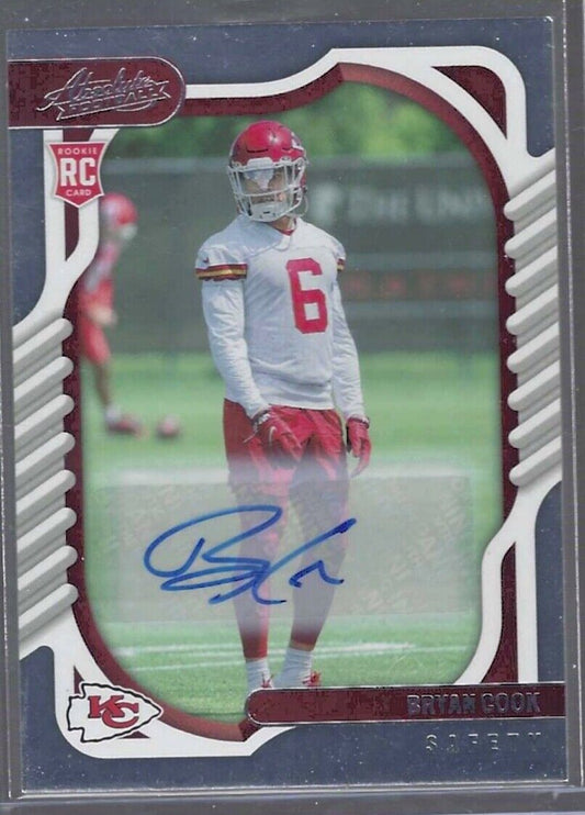 BRYAN COOK 2022 PANINI ABSOLUTE ROOKIE AUTO RC #149