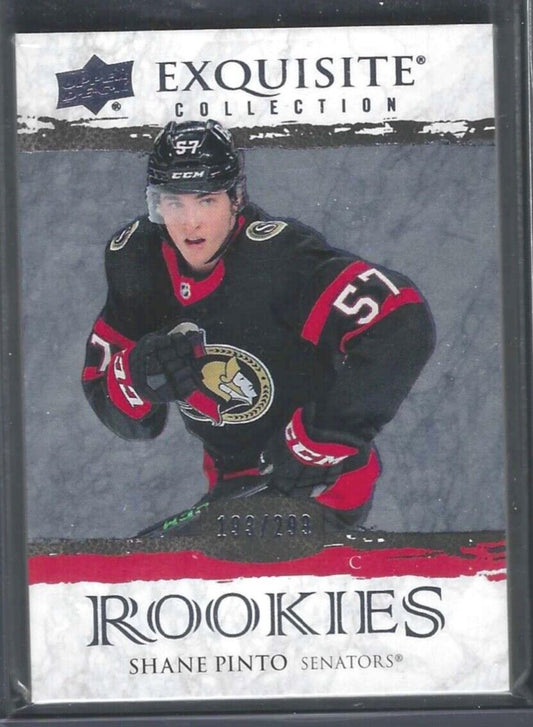 SHANE PINTO 2021-22 UPPER DECK EXQUISITE COLLECTION ROOKIE RC #D 193/299