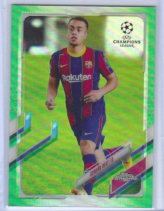 SERGINO DEST 2020-21 TOPPS CHROME LIME GREEN REFRACTOR RC #D 89/99