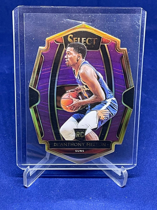 DE'ANTHONY MELTON 2018-19 PANINI SELECT PREMIER PURPLE PRIZM DIE CUT RC #D 81/99