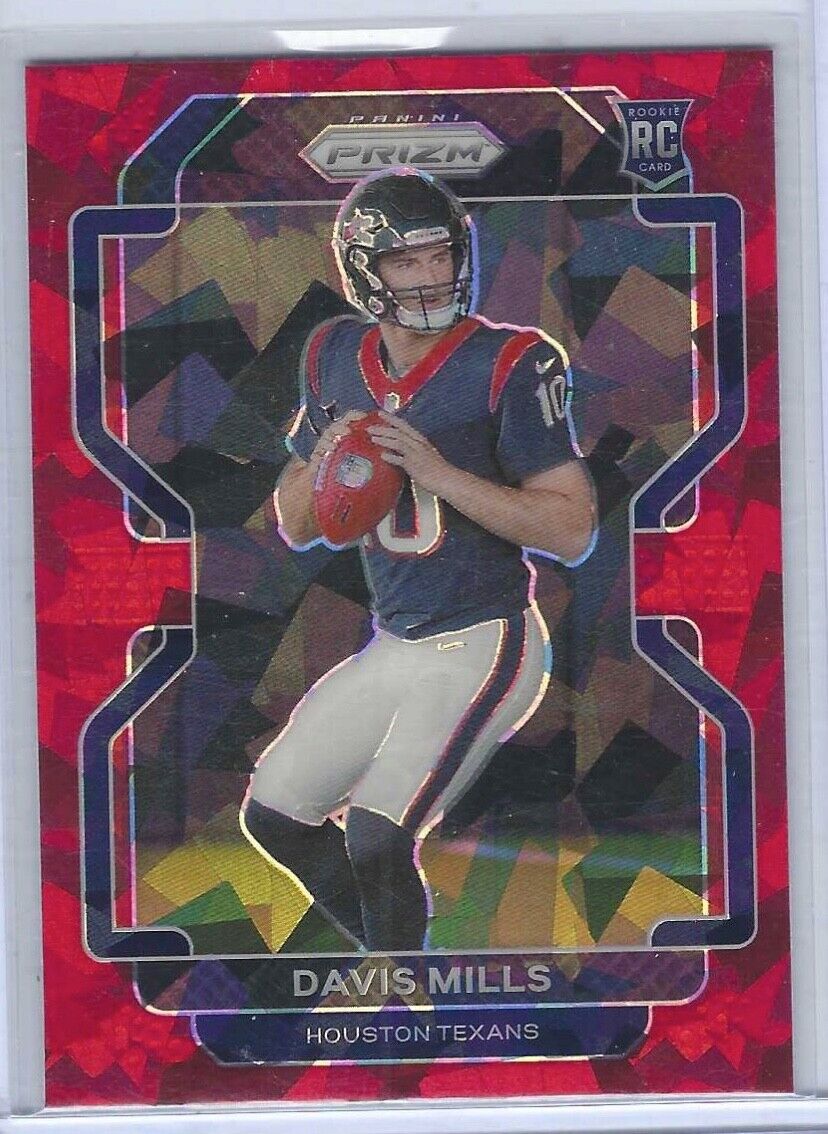 DAVIS MILLS 2021 PANINI PRIZM RED CRACKED ICE PRIZM ROOKIE RC #352