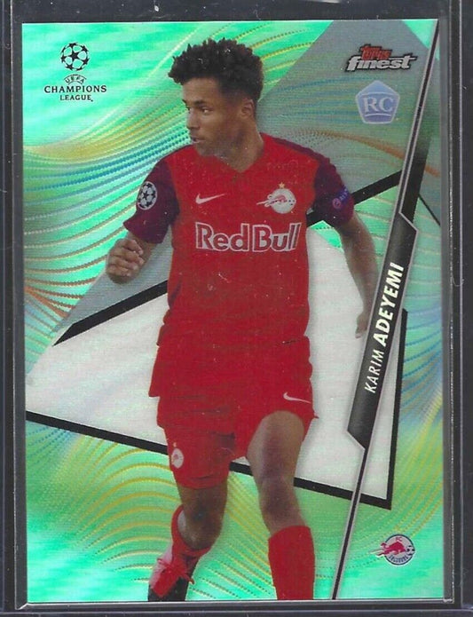 KARIM ADEYEMI 2020-21 TOPPS FINEST AQUA REFRACTOR ROOKIE RC #D 54/75