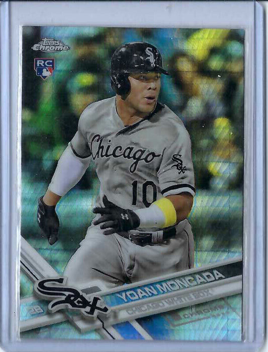 YOAN MONCADA 2017 TOPPS CHROME ROOKIE REFRACTOR RC #75