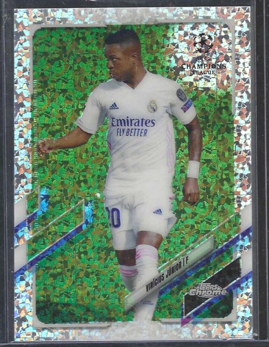 VINICIUS JUNIOR 2020-21 TOPPS CHROME MINI DIAMOND SPECKLE REFRACTOR #89
