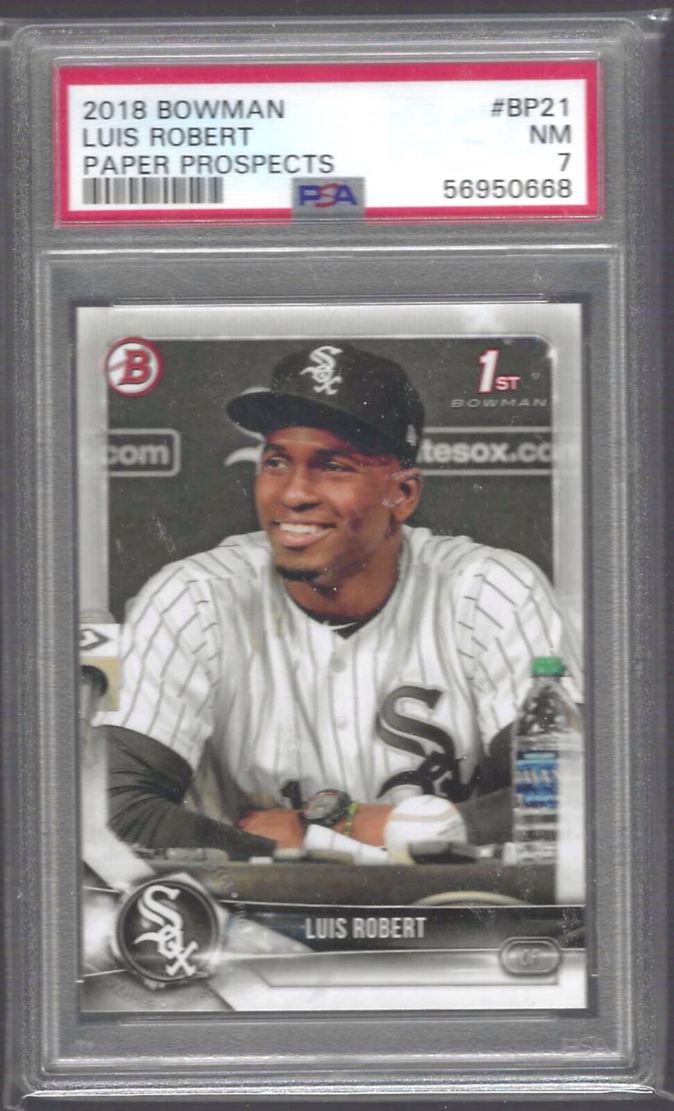 LUIS ROBERT 2018 BOWMAN PAPER PROSPECTS 1ST BOWMAN PSA 7 NON MINT