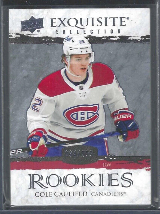 COLE CAUFIELD 2021-22 UPPER DECK EXQUISITE COLLECTION ROOKIE RC #D 094/299