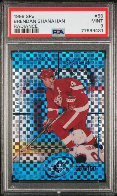 BRENDAN SHANAHAN 1999 UPPER DECK SPX RADIANCE #D 57/100 PSA 9 MINT POP 1/1