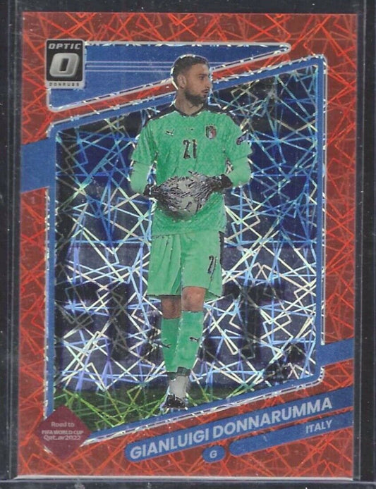 GIANLUIGI DONNARUMMA 2021-22 PANINI DONRUSS OPTIC ORANGE VELOCITY HOLO #D 01/49