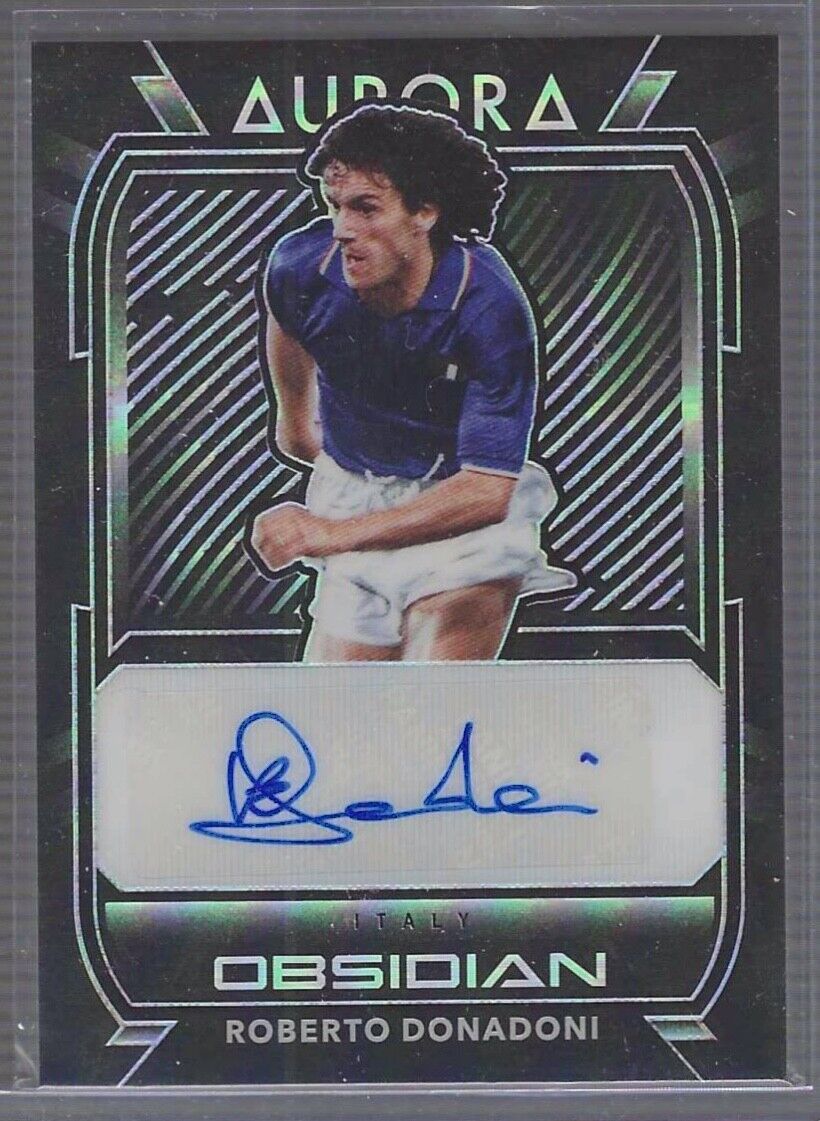 ROBERTO DONADONI 2020-21 PANINI OBSIDIAN AURORA ITALY AUTO #D 086/149