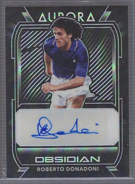 ROBERTO DONADONI 2020-21 PANINI OBSIDIAN AURORA ITALY AUTO #D 086/149