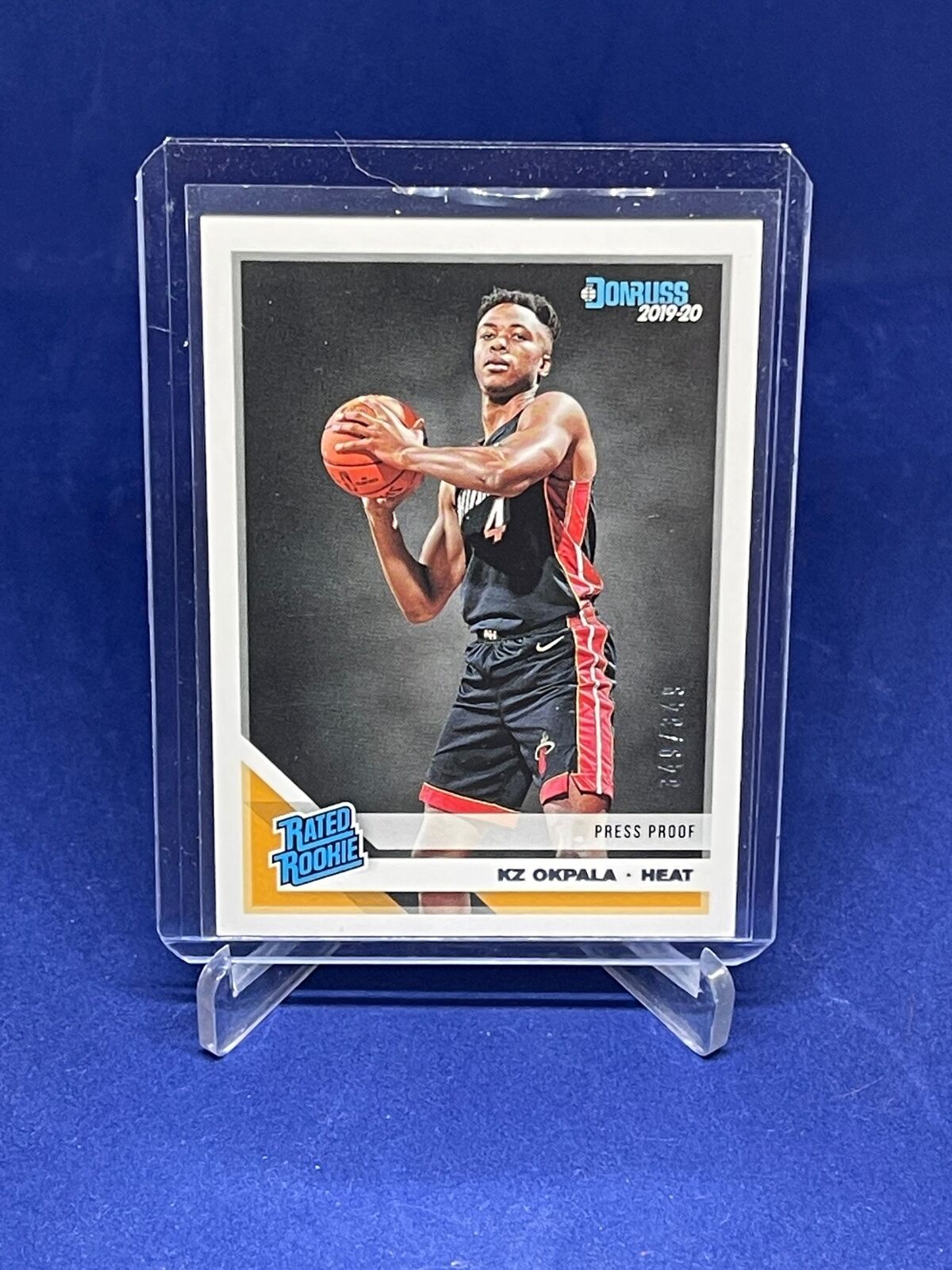 KZ OKPALA 2019-20 PANINI DONRUSS RATED ROOKIE RC PRESS PROOF RC #D 349/349