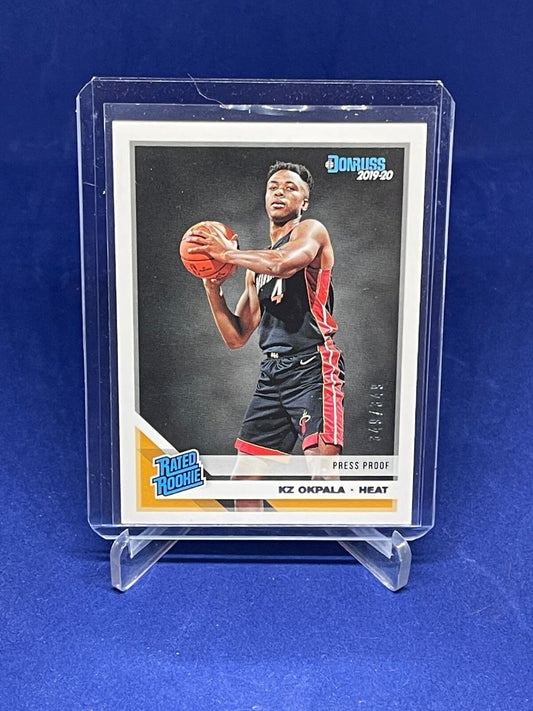 KZ OKPALA 2019-20 PANINI DONRUSS RATED ROOKIE RC PRESS PROOF RC #D 349/349