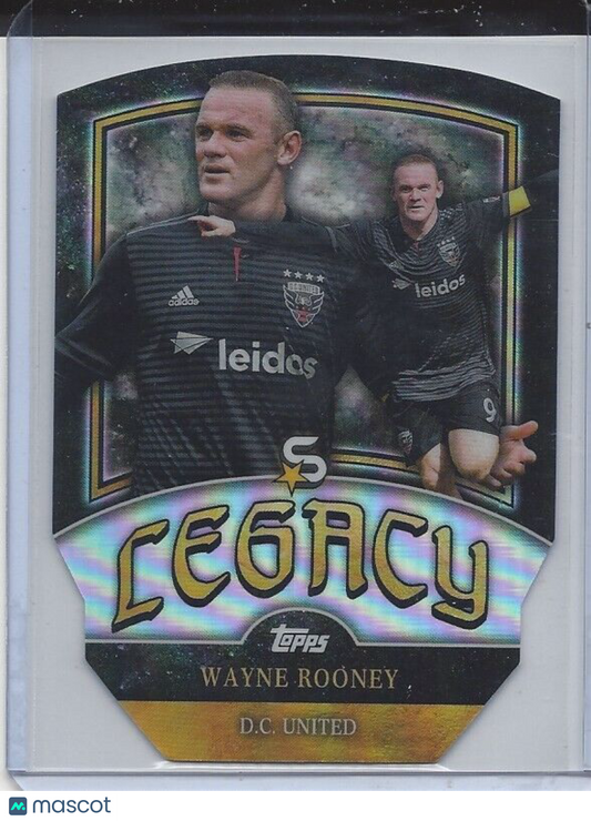 WAYNE ROONEY 2024 TOPPS MLS SUPERSTARS LEGACY DIE CUT SP REFRACTOR #1