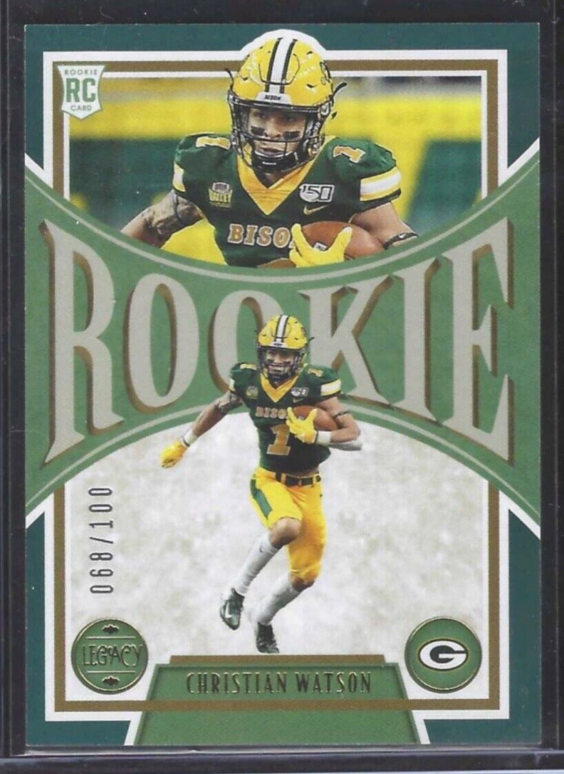 CHRISTIAN WATSON 2022 PANINI LEGACY GREEN ROOKIE RC #D 068/100