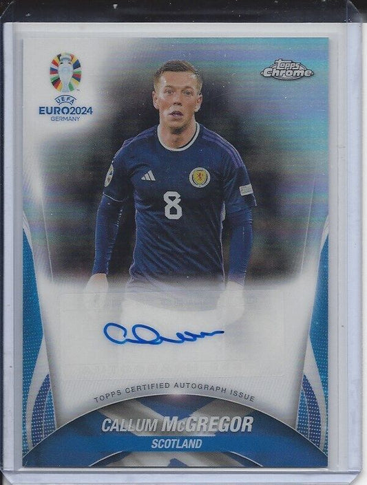 CALLUM MCGREGOR 2023-24 TOPPS CHROME EURO SCOTLAND AUTO