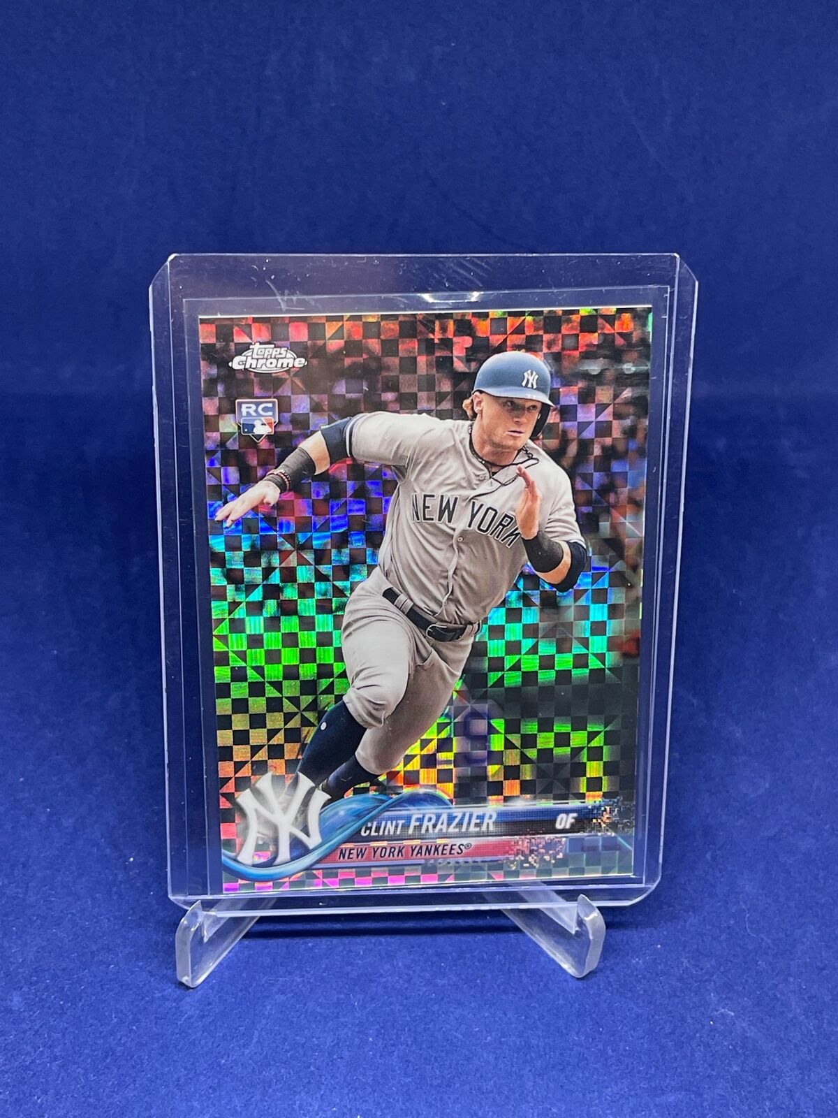 CLINT FRAZIER 2018 TOPPS CHROME UPDATE SERIES X-FRACTOR ROOKIE RC #D 46/99