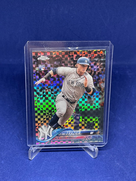 CLINT FRAZIER 2018 TOPPS CHROME UPDATE SERIES X-FRACTOR ROOKIE RC #D 46/99