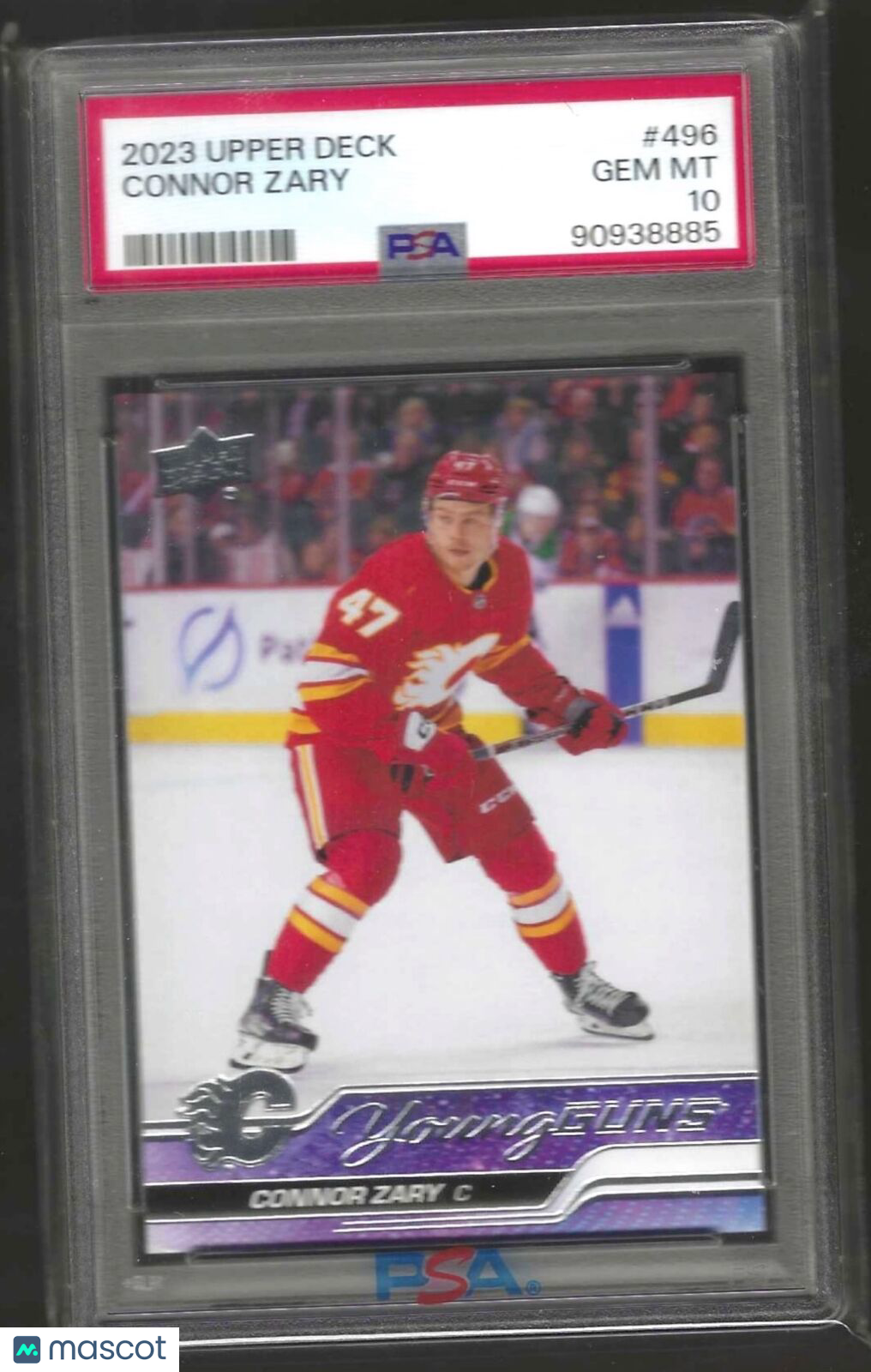 CONNOR ZARY 2023 UPPER DECK YOUNG GUNS ROOKIE RC PSA 10 GEM MINT #496