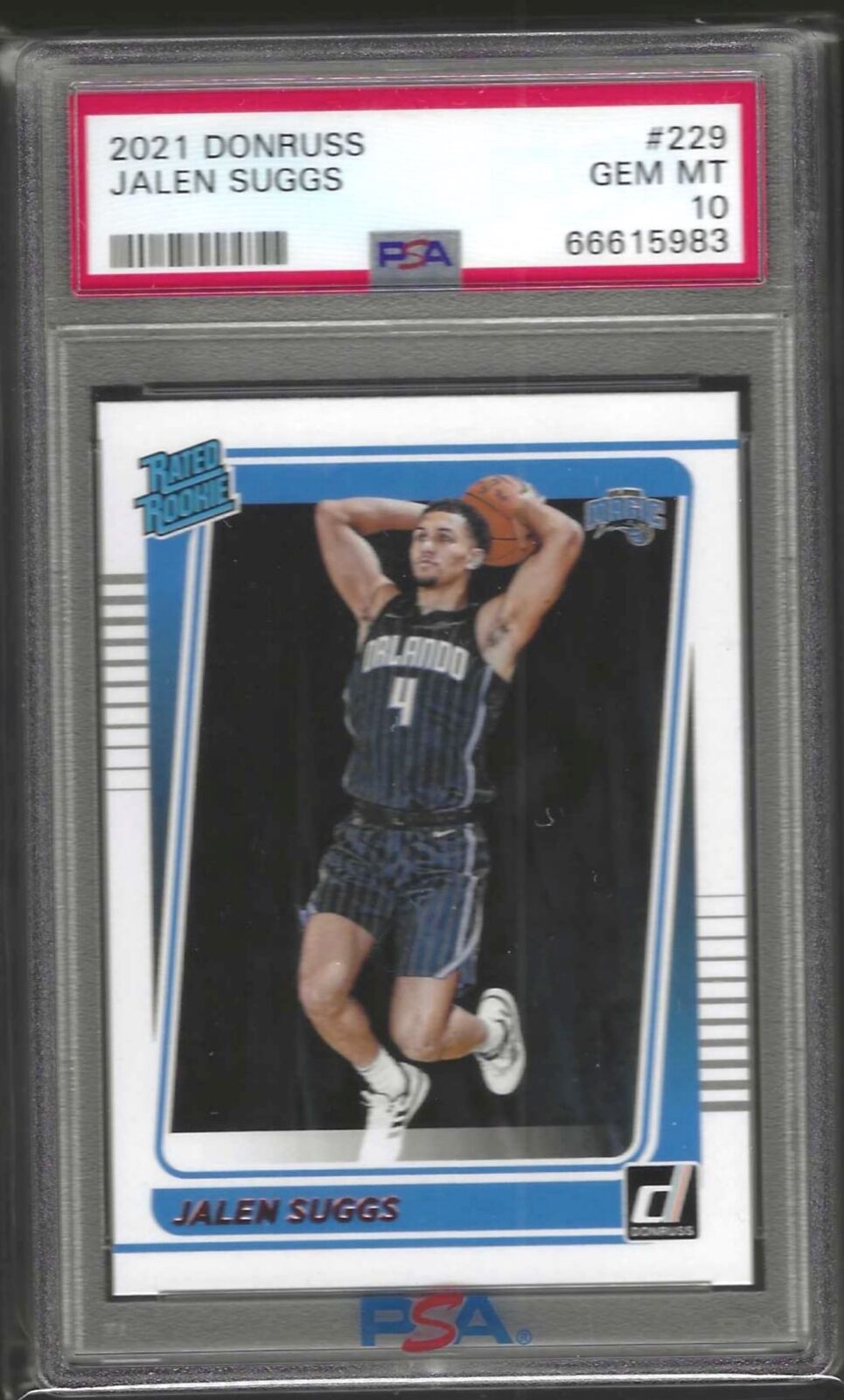 JALEN SUGGS 2021-22 PANINI DONRUSS RATED ROOKIE RC #229 PSA 10 GEM MINT POP 31
