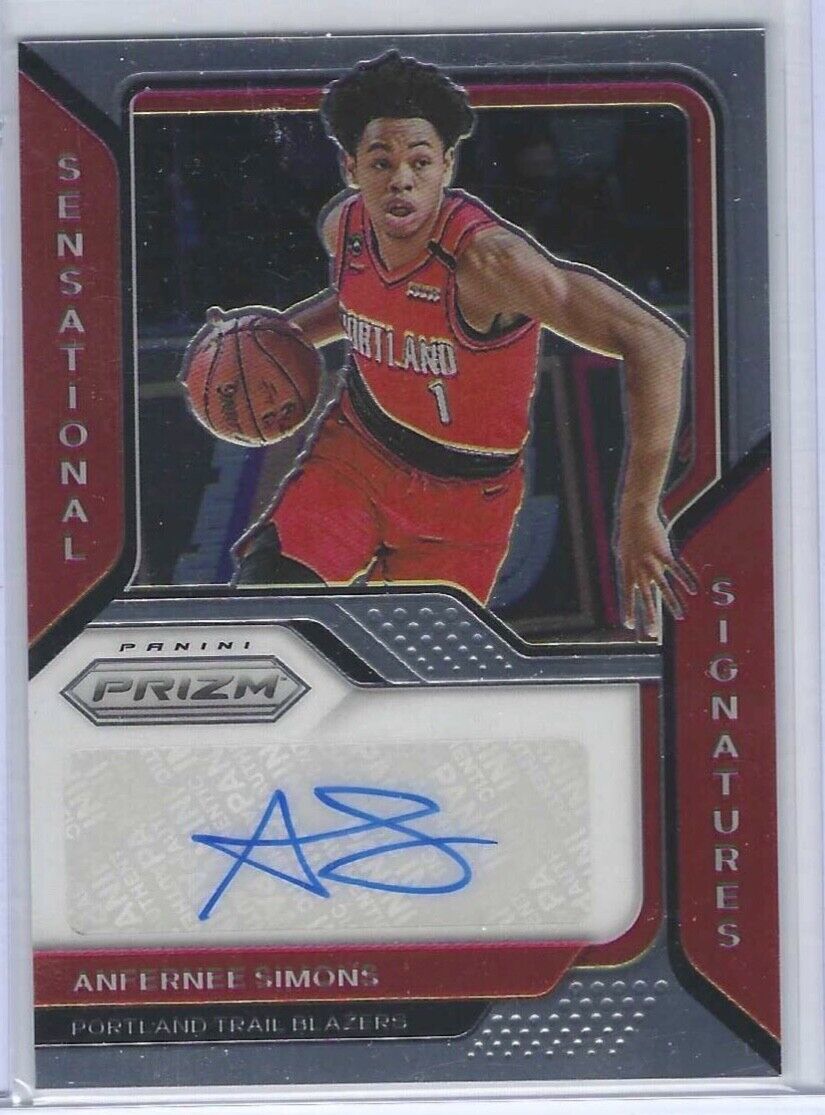 ANFERNEE SIMONS 2020-21 PANINI PRIZM SENSATIONAL SIGNATURES AUTO #SS-ANF