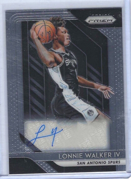LONNIE WALKER IV 2018-19 PANINI PRIZM ROOKIE AUTO RC #RS-LW4