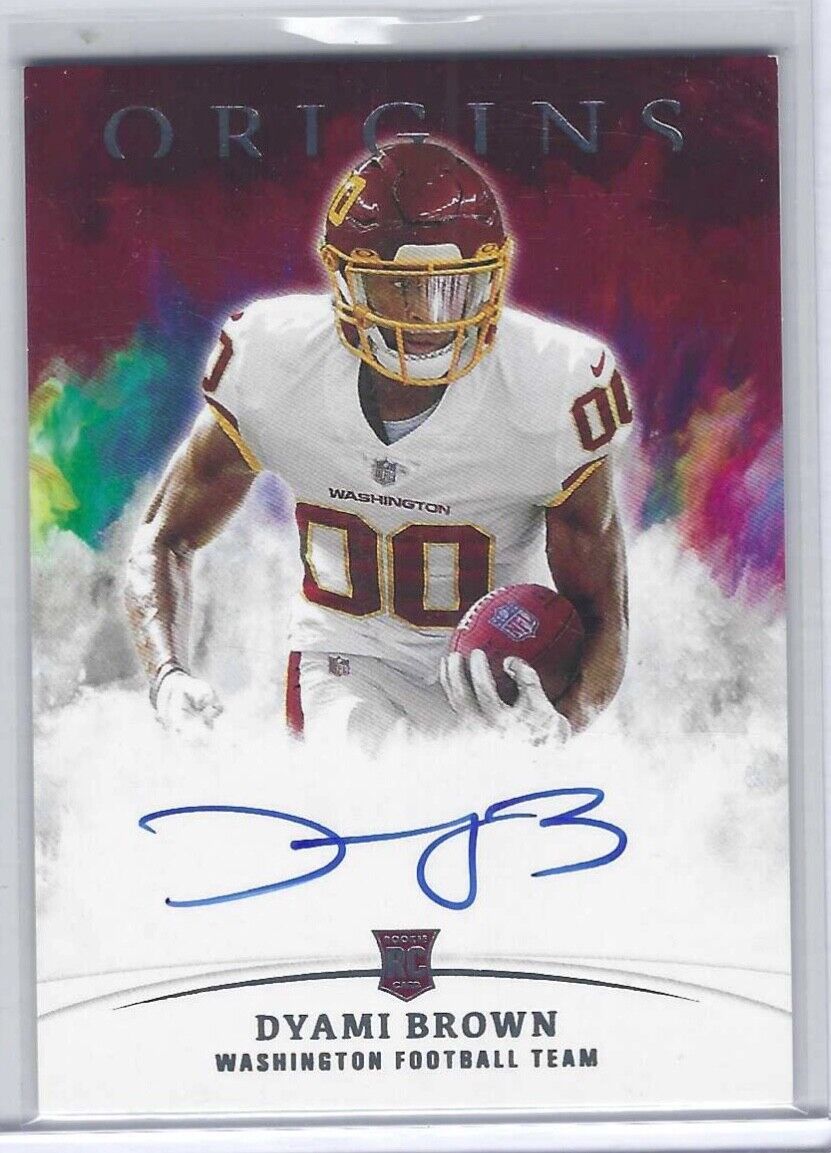 DYAMI BROWN 2021 PANINI ORIGINS ON CARD ROOKIE AUTO RC #RA-DB