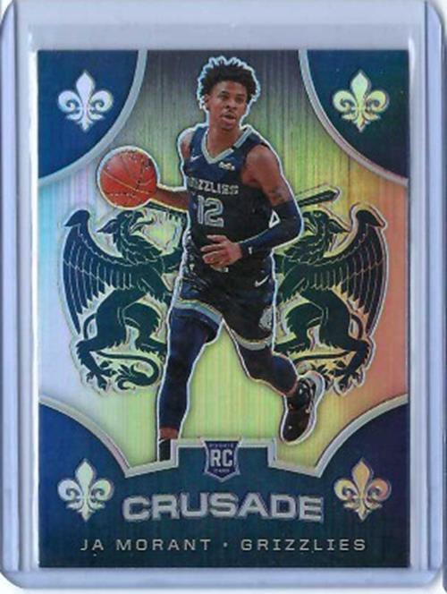 JA MORANT 2019-20 PANINI CHRONICLES CRUSUDE SILVER PRIZM RC #526