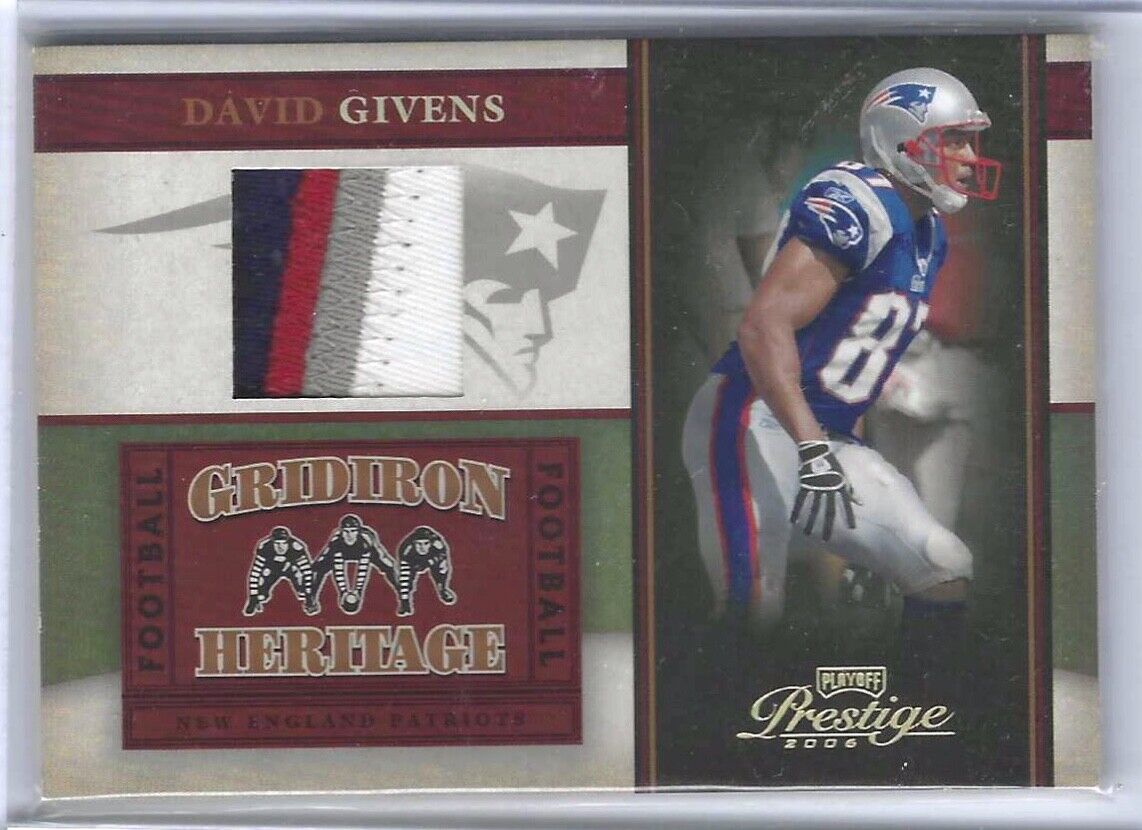 DAVID GIVENS 2006 DONRUSS PLAYOFF PRESTIGE GRIDIRON HERITAGE PATCH #D 50/50