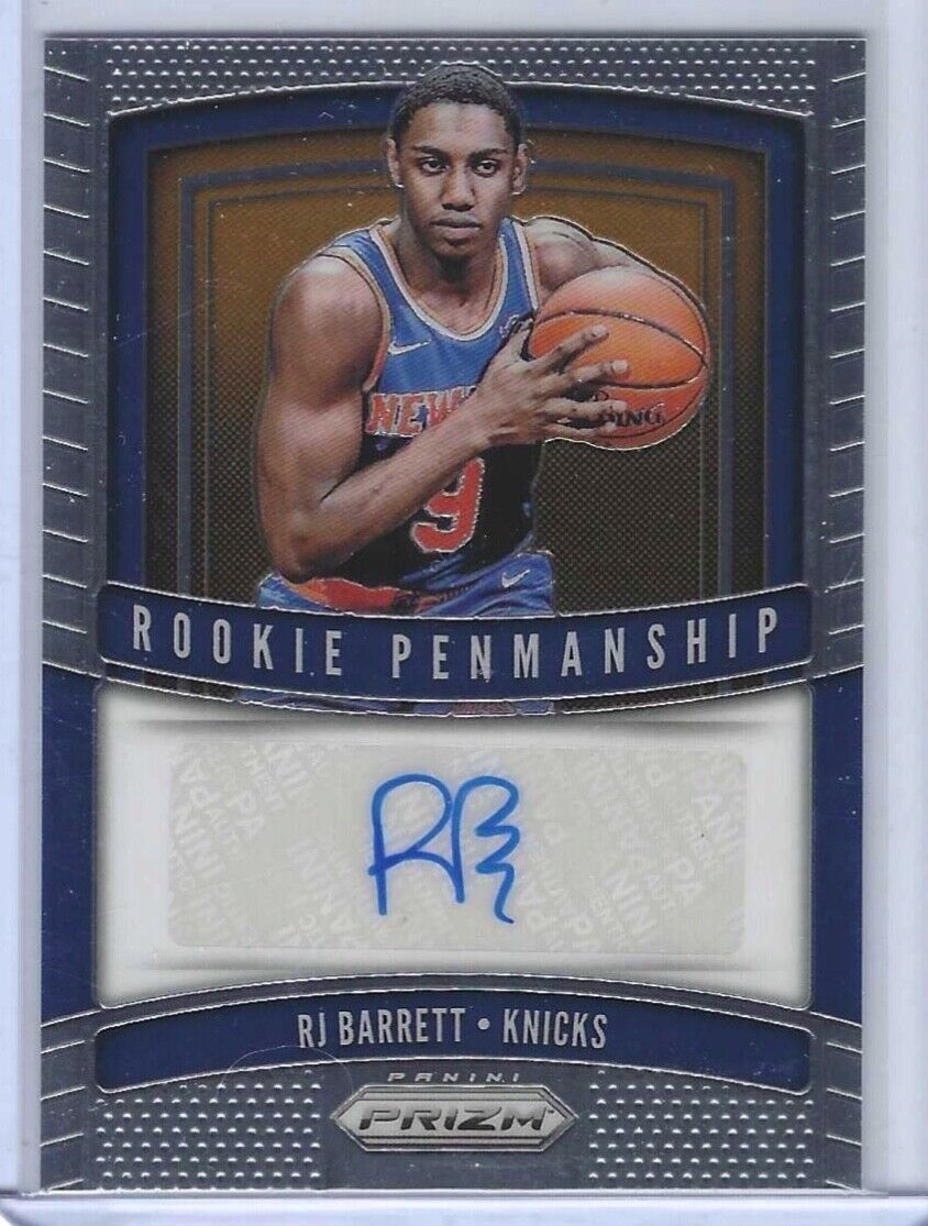 RJ BARRETT 2019-20 PANINI PRIZM ROOKIE PENMANSHIP AUTO RC #RP-RJB