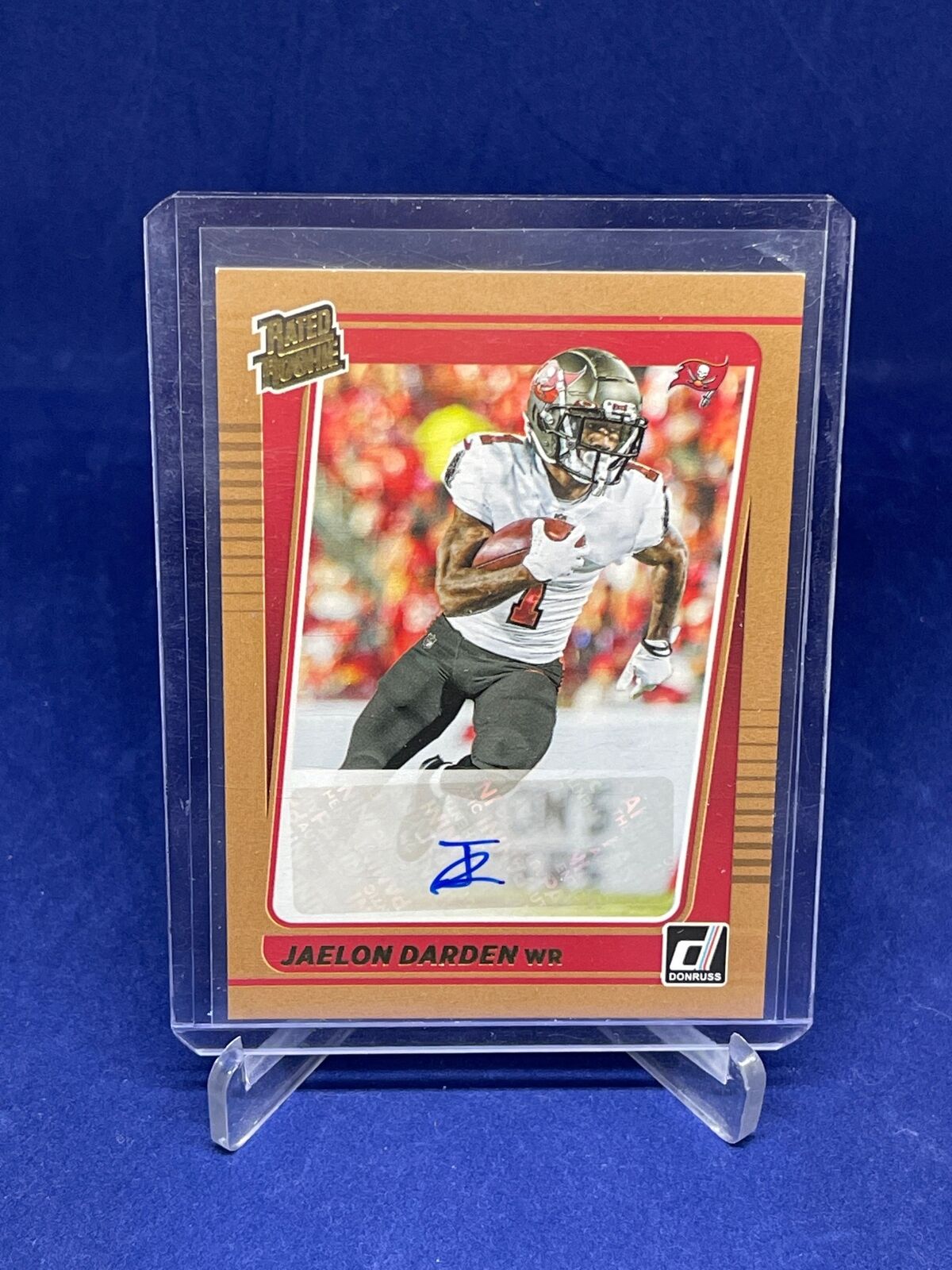 JAELON DARDEN 2021 PANINI DONRUSS BRONZE RATED ROOKIE AUTO RC #288