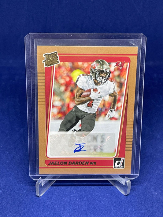 JAELON DARDEN 2021 PANINI DONRUSS BRONZE RATED ROOKIE AUTO RC #288