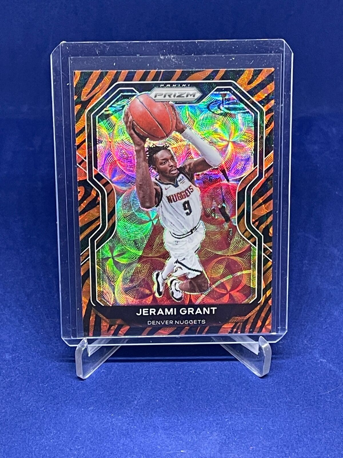 JERAMI GRANT 2020-21 PANINI PRIZM TIGER STRIPE PRIZMS SSP #143