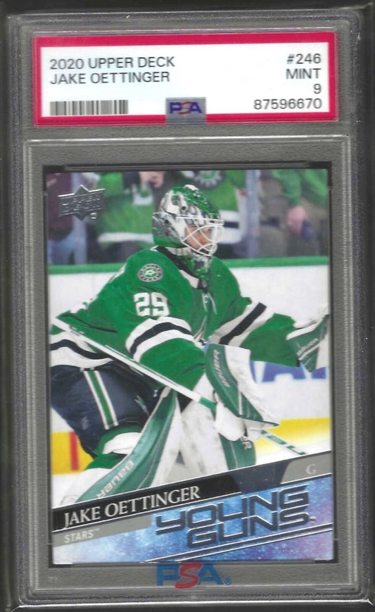 JACK OETTINGER 2020 UPPER DECK YOUNG GUNS ROOKIE RC #246 PSA 9 MINT