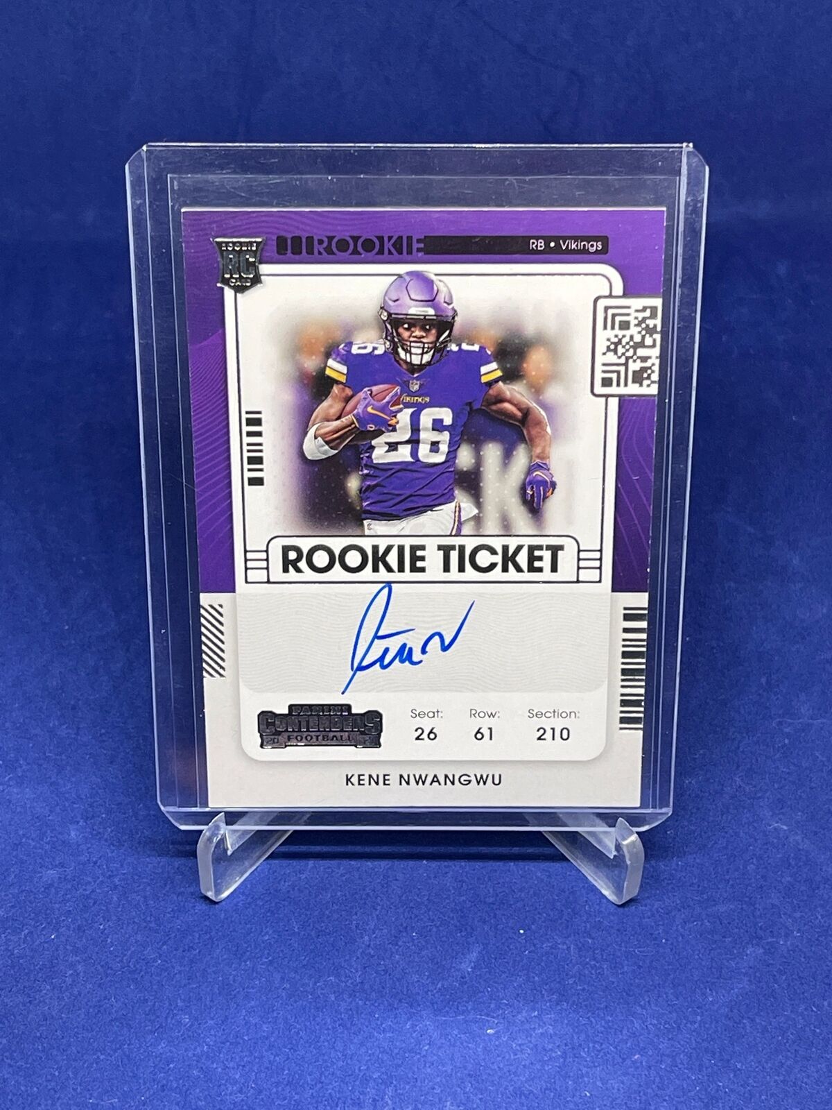 KENE NWANGWU 2021 PANINI CONTENDERS ROOKIE TICKET ON CARD AUTO VARIATION RC #132