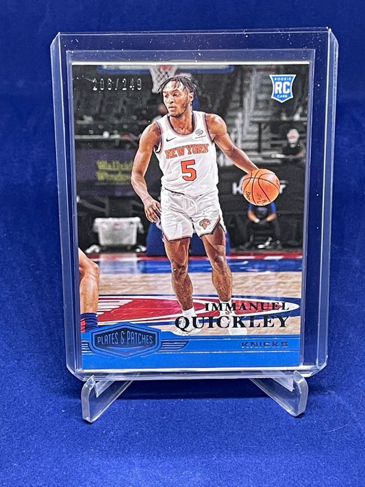 IMMANUEL QUICKLEY 2020-21 PANINI CHRONICLES PLATES AND PATCHES RC #D 206/249