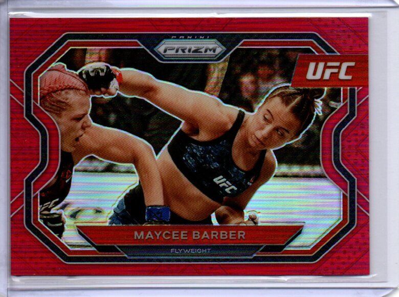 MAYCEE BARBER 2021 PANINI PRIZM UFC RED PRIZM #D 137/275